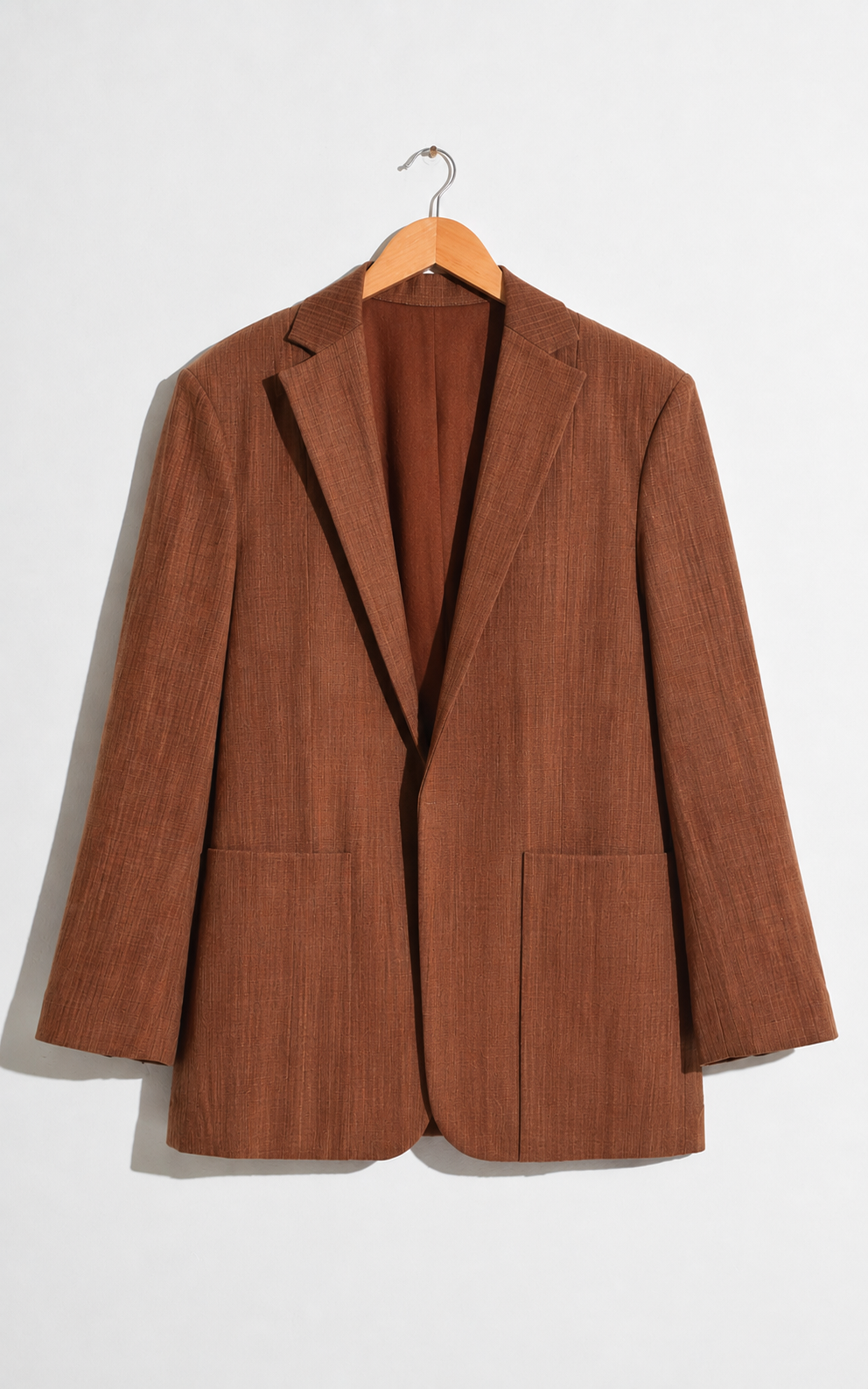 Brown embroidered  blazer