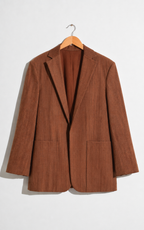 Brown embroidered  blazer