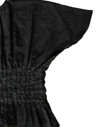 Black Smocked Top