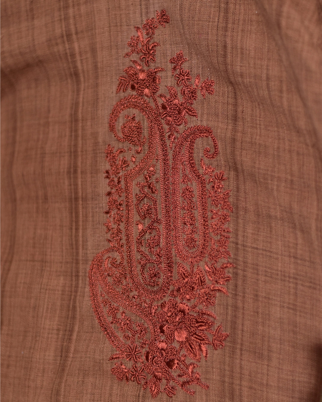 Brown embroidered  blazer